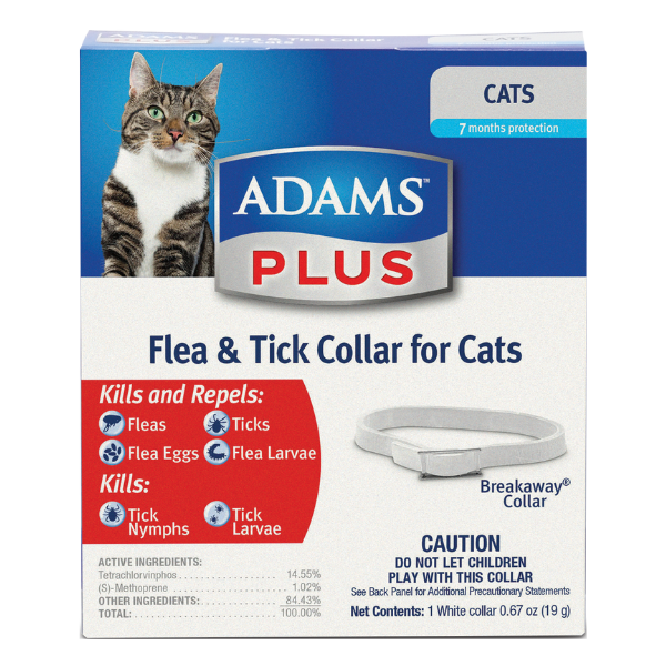Adams Flea & Tick Collar for Cats HBrand Livestock, Pet and Garden